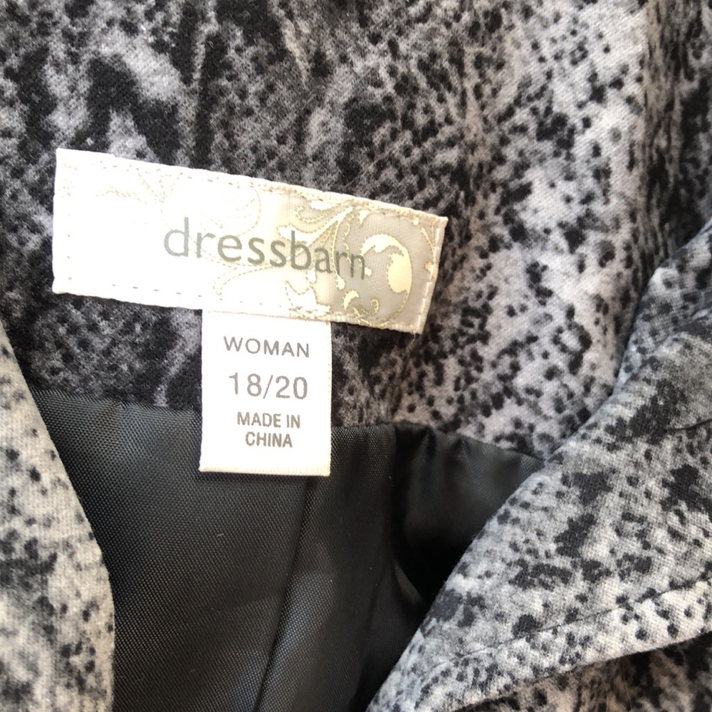 Dressbarn Python Print Zip Jacket - image 2